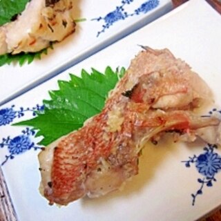 飯鮨の旨味を焼魚で☆　「メヌキの塩麹焼き」